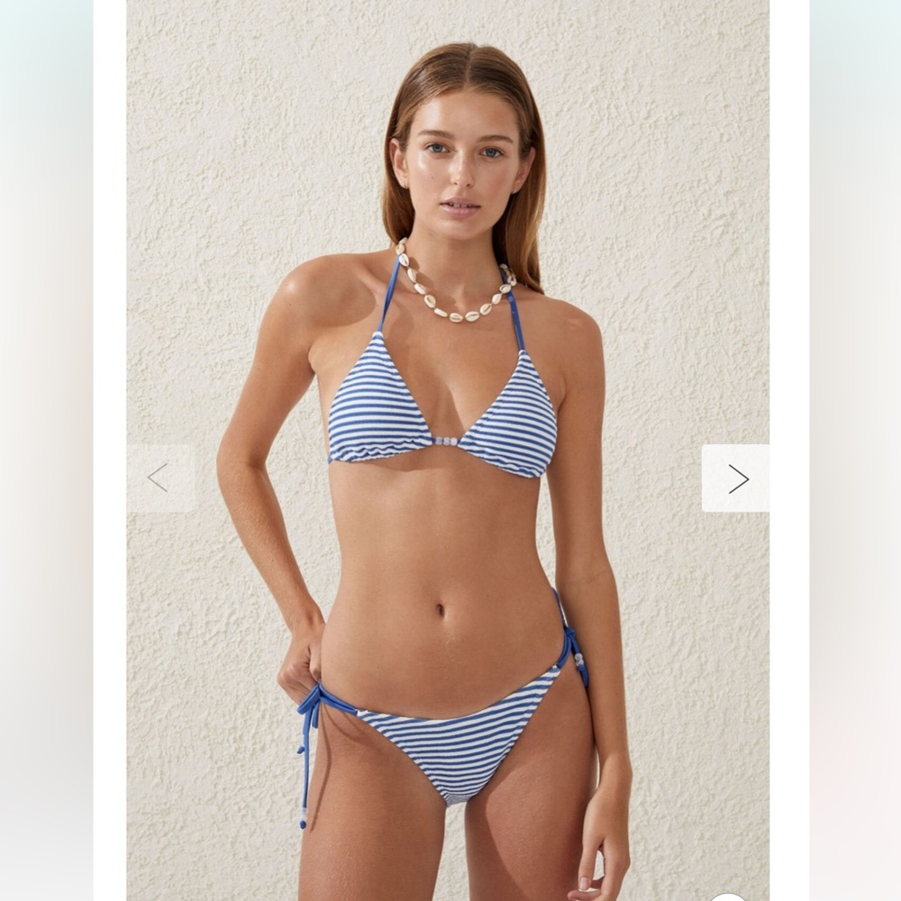 NWT Cotton On Striped Bikini Set